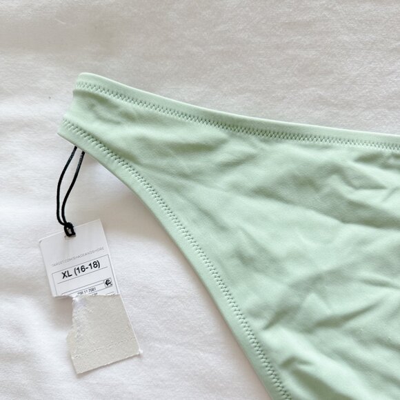 Shade & Shore NWT Sage green lowest coverage extra cheeky bikini bottoms… - Picture 6 of 11